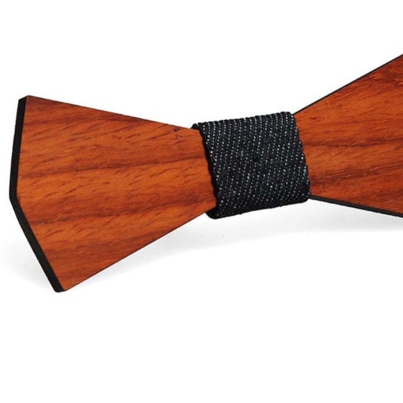 Wood classic bow tie - Picture 2 of 2